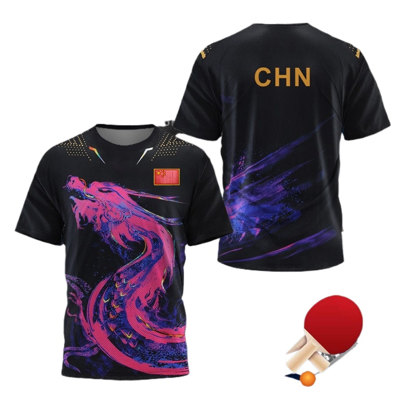 Table Tennis Zhang Jike - CHINA Dragon Tafeltennis Grafische T-shirt voor