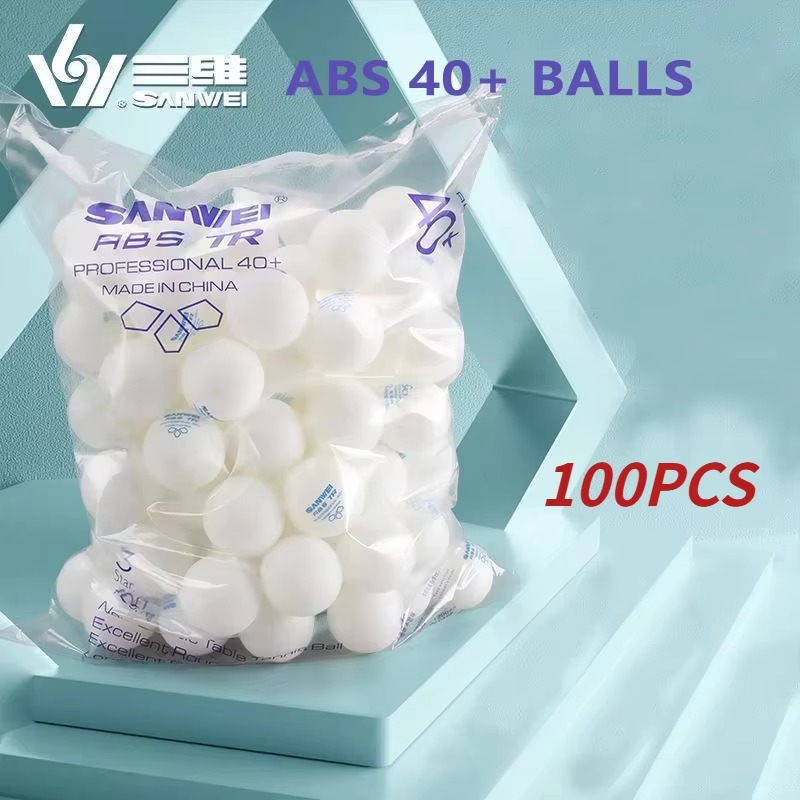 Table Tennis Olympics - 50/100 stuks SANWEI TR 3 Ster