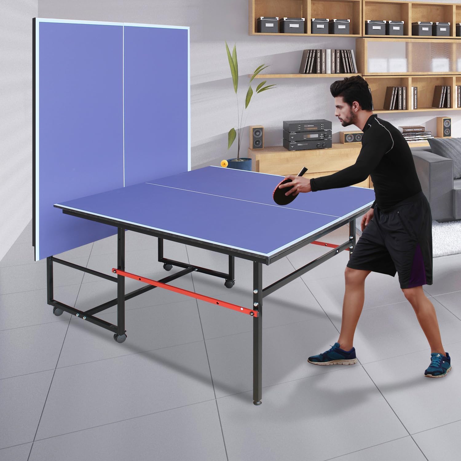 8 ft draagbare pingpongtafel,  - Table Tennis Olympics recensie en prijs