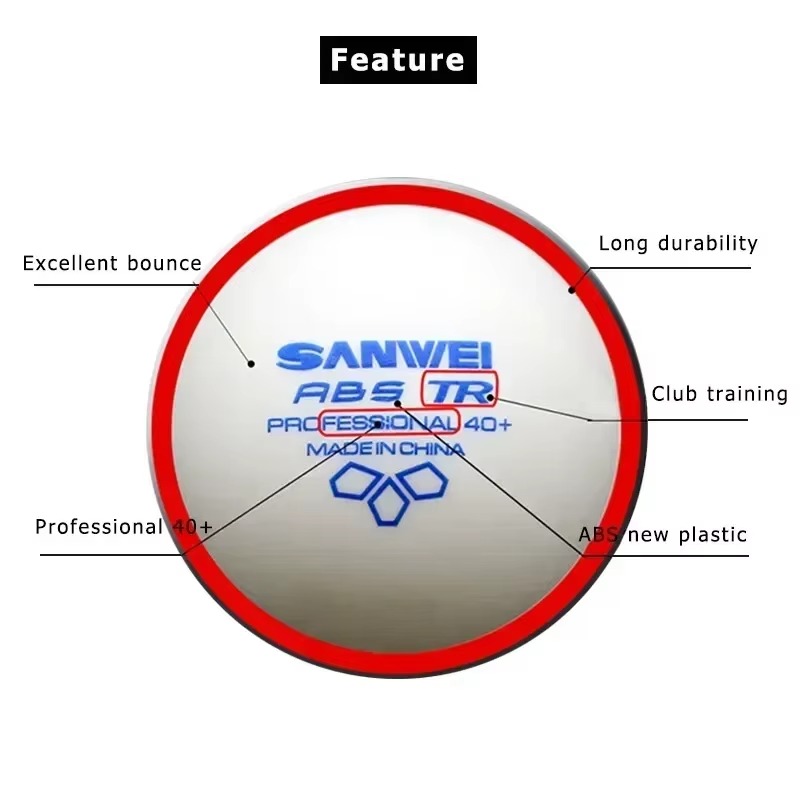 50/100 stuks SANWEI TR 3 Ster  - Table Tennis Olympics recensie en prijs